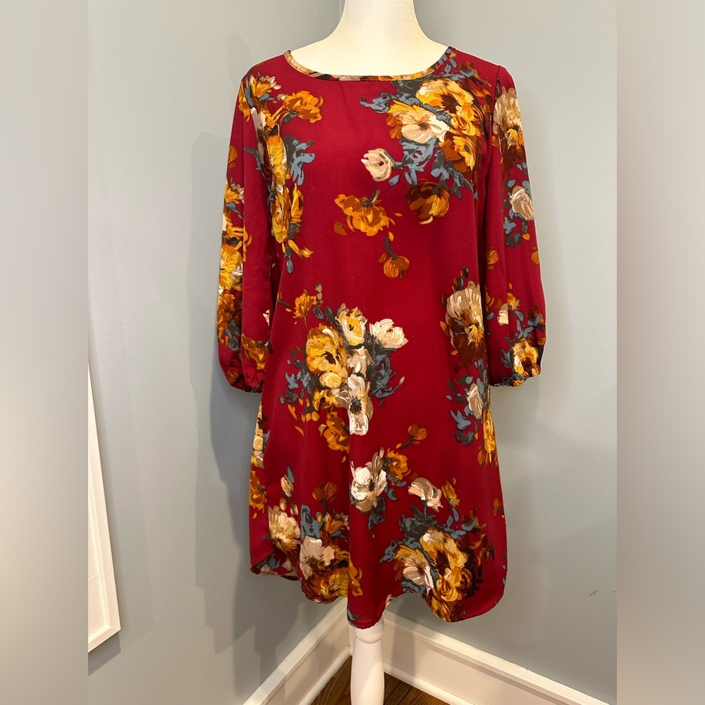 Burgundy dress tunic